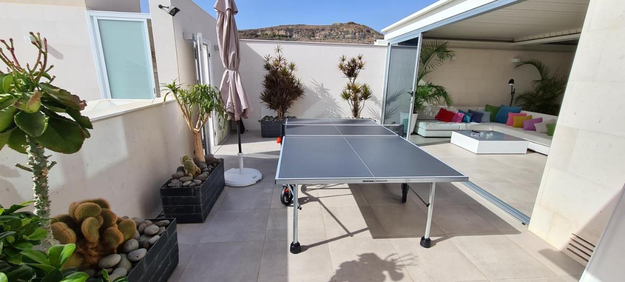 Luxury Villa Morelli With Seaview & Heated Pool Maspalomas  Zewnętrze zdjęcie